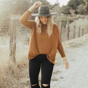 CJLA Sterling Pullover Top in Rust - size S